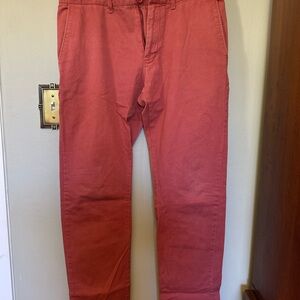 J. Crew Men's Chinos in Brick Red